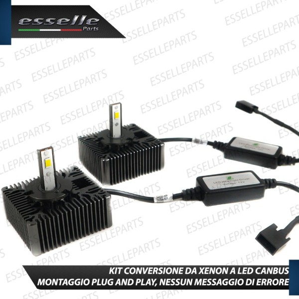 KIT LED D5S CONVERSIONE DA BIXENO A LED 12000 LUMEN 6000K AUDI A4 B9