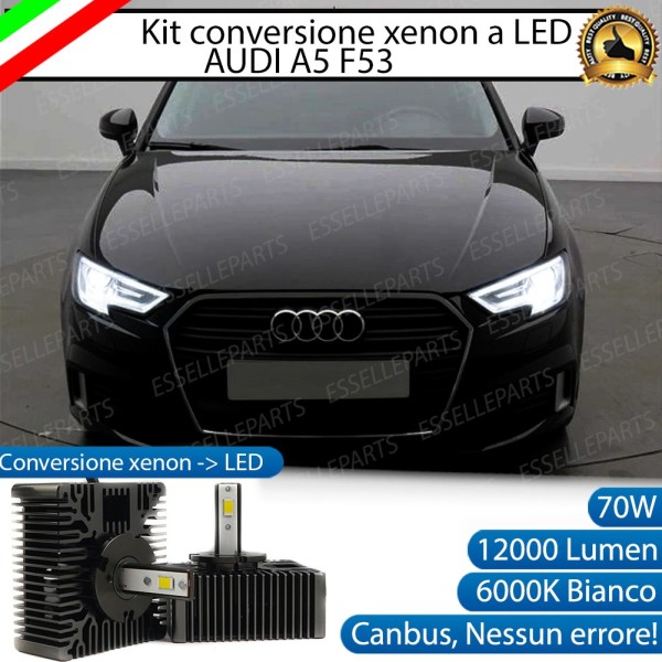 KIT LED D5S CONVERSIONE DA BIXENO A LED 12000 LUMEN 6000K AUDI A5 F53