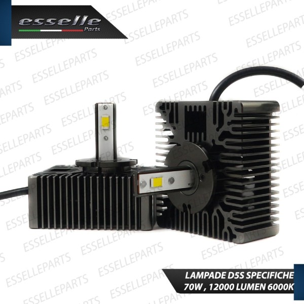 KIT LED D5S CONVERSIONE DA BIXENO A LED 12000 LUMEN 6000K JEEP COMPASS II