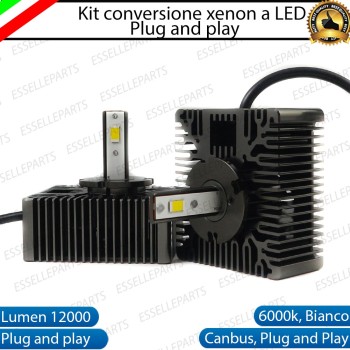 KIT LED D5S CONVERSIONE DA BIXENO A LED 12000 LUMEN 6000K