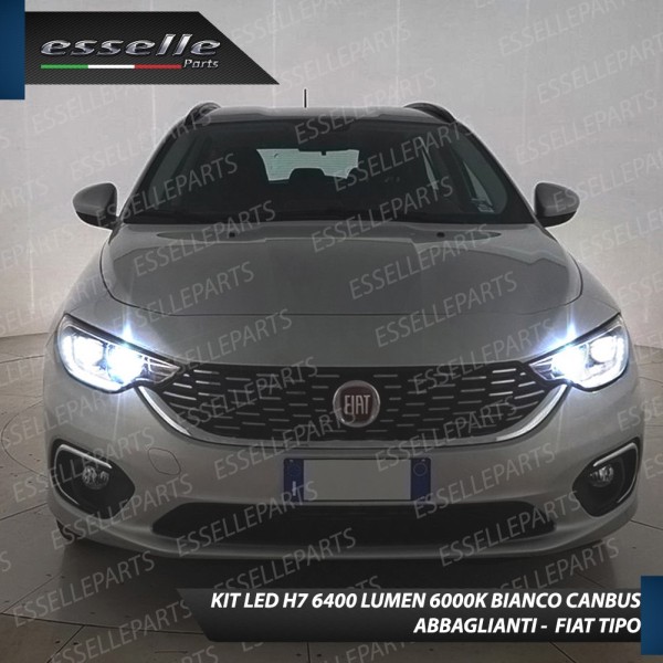 Conversione Fari Full LED 6000K bianco Fiat Tipo Con Fari Lenticolari