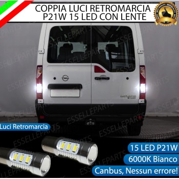 Luci Retromarcia 15 LED RENAULT MASTER 3 CON LENTE FRONTALE