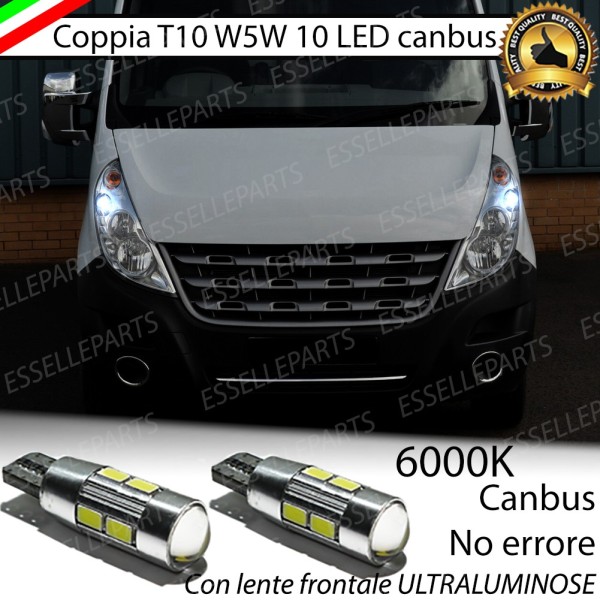 Luci posizione 10 LED Canbus 660 Lumen OPEL MOVANO II