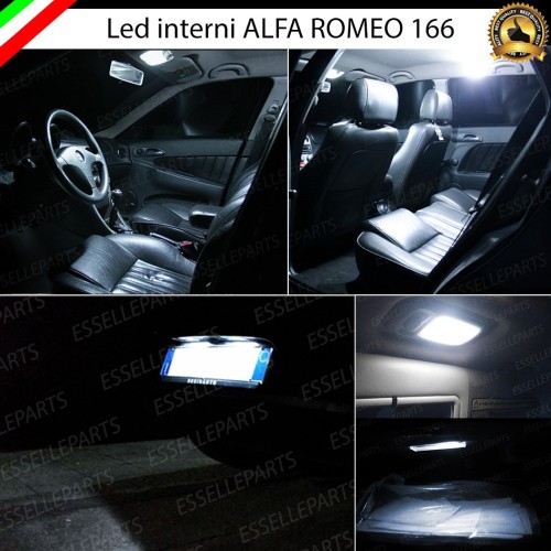 Kit LED Interni Completo + Targa 6000K Bianco Canbus Alfa Romeo 166
