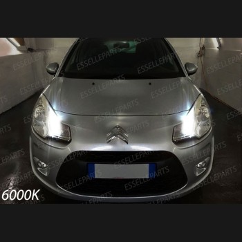 Conversione Fari Full LED per Citroen C3 MK2 6000K Bianco Ghiaccio Canbus