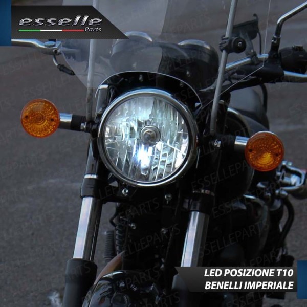 Lampade H4 + T10 LED per BENELLI IMPERIALE 6000K Bianco