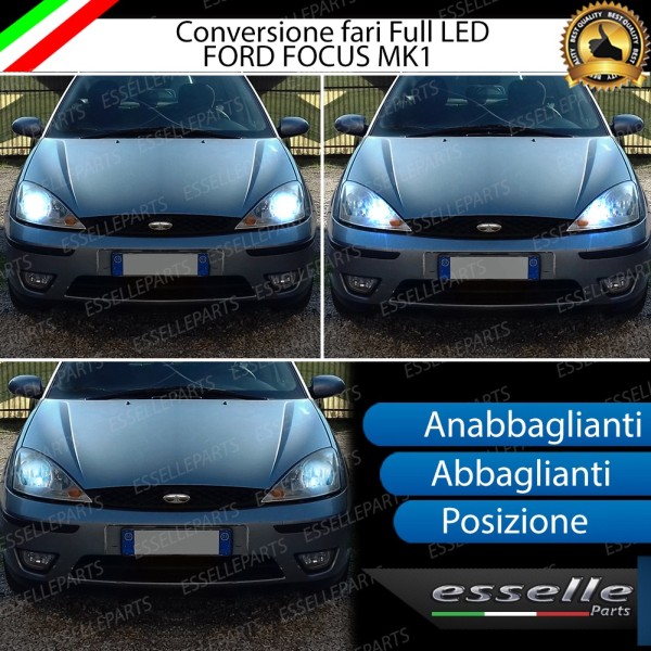 Conversione Fari Full LED 6000K bianco Focus MK1 Dal 10-2001