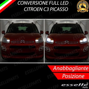 Kit Fari LED Completi Per Citroen C3 Picasso 6000K Bianco
