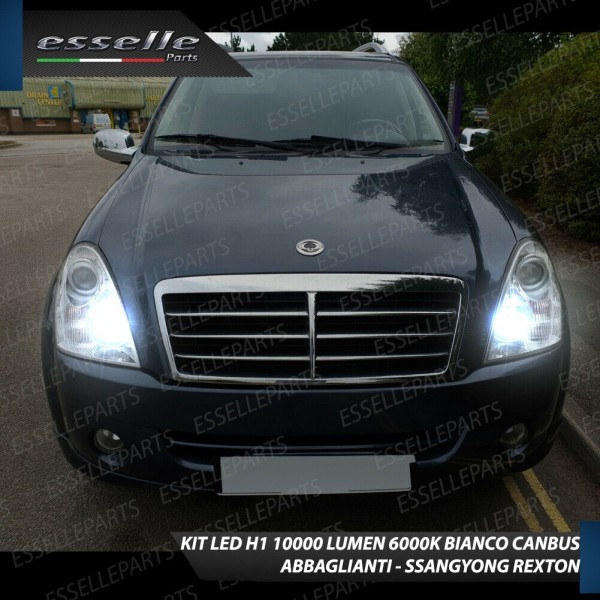 Conversione Fari Full LED per Ssangyong Rexton 6000K Luce Bianca Canbus