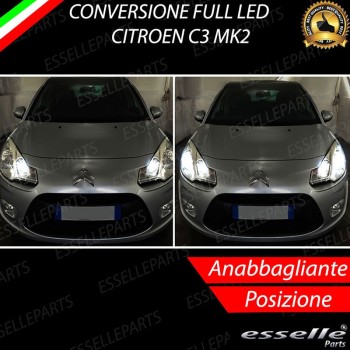 Lampade a Led 6000K Canbus Citroen C3 MK2 Luce Bianca