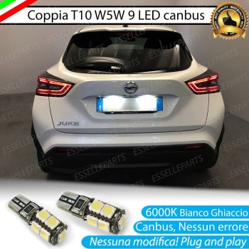 Luci Targa 9 LED Canbus 6000K per NISSAN JUKE II