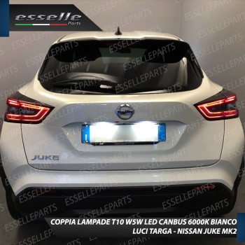 Luci Targa 9 LED Canbus 6000K per NISSAN JUKE II