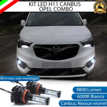 Kit Full LED H11 Fendinebbia 9800 LUMEN OPEL COMBO F