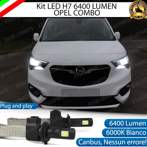 Kit Full LED H7 6400 LUMEN Anabbaglianti OPEL COMBO F