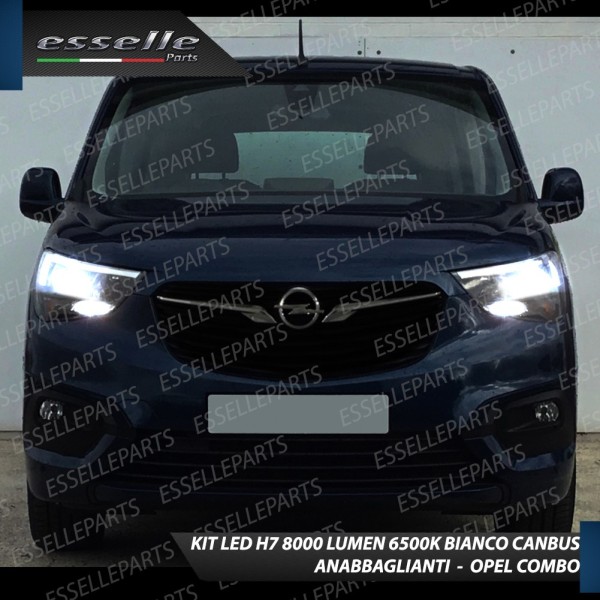 Kit Full LED H7 8000 LUMEN Anabbaglianti OPEL COMBO F