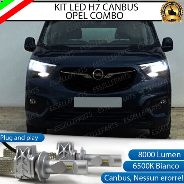 Kit Full LED H7 8000 LUMEN Anabbaglianti OPEL COMBO F