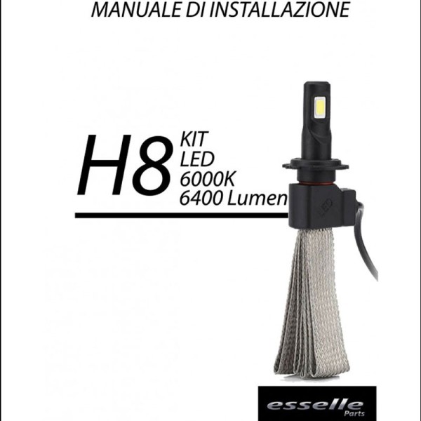 Kit Full LED H8 Fendinebbia 6400 Lumen 6000K bianco BMW SERIE 1 F20 F21 Restyling