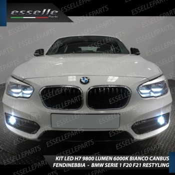 Kit Full LED H8 9800 Lumen 6000K bianco Fendinebbia per BMW SERIE 1 F20 F21 Restyling
