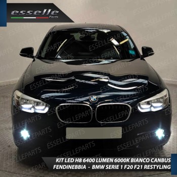 Kit Full LED H8 Fendinebbia 6400 Lumen 6000K bianco BMW SERIE 1 F20 F21 Restyling