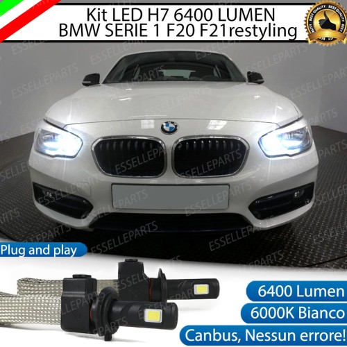 Kit Full LED H7 6400 Lumen 6000K bianco Abbaglianti BMW SERIE 1 F20 F21