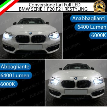 Conversione Fari Full LED 6000K bianco BMW Serie 1 F20 F21 Restyling