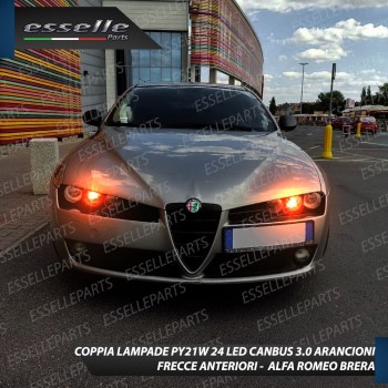 Coppia Frecce Anteriori PY21W 24 LED Canbus 3.0 per ALFA ROMEO BRERA Coppia Frecce Anteriori PY21W 24 LED Canbus 3.0 per ALFA ROMEO BRERA