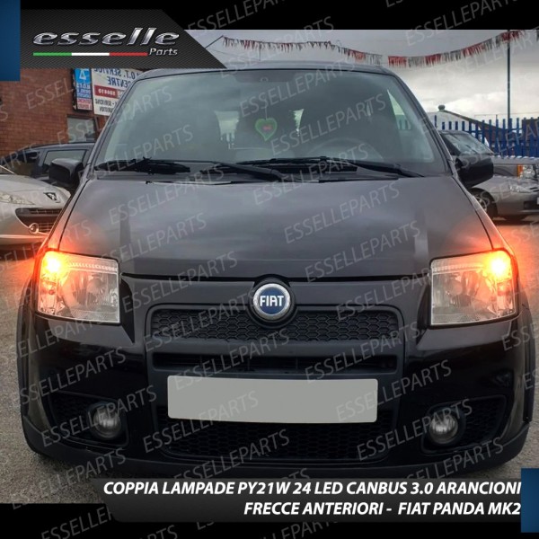 Coppia Frecce Anteriori PY21W 24 LED Canbus 3.0 per FIAT PANDA II
