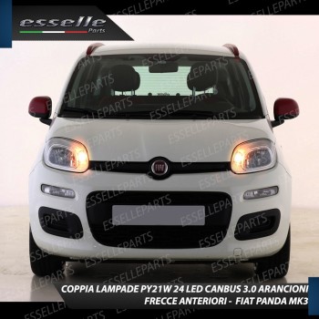 Coppia Frecce Anteriori PY21W 24 LED Canbus 3.0 per FIAT PANDA III