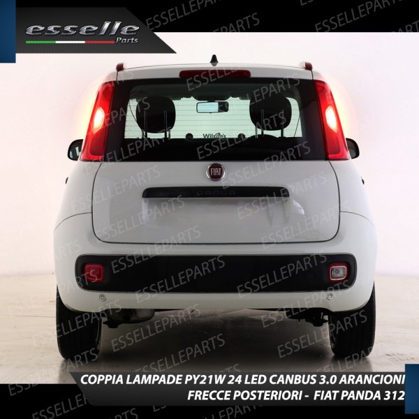 Coppia Frecce Posteriori PY21W 24 LED Canbus 3.0 per FIAT PANDA III