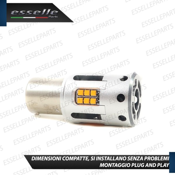 Coppia Frecce Posteriori PY21W 24 LED Canbus 3.0 per FIAT TIPO
