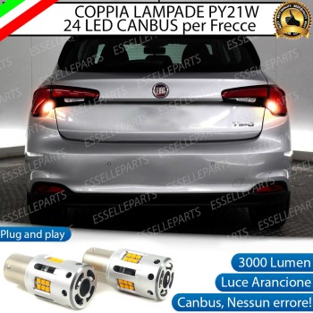 Coppia Frecce Posteriori PY21W 24 LED Canbus 3.0 per FIAT TIPO