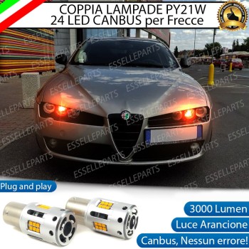 Coppia Frecce Anteriori PY21W 24 LED Canbus 3.0 per ALFA ROMEO SPIDER