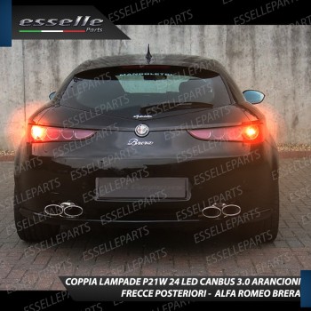 Coppia Frecce Posteriori P21W 24 LED Canbus 3.0 per ALFA ROMEO BRERA Coppia Frecce Posteriori P21W 24 LED Canbus 3.0 per ALFA ROMEO BRERA