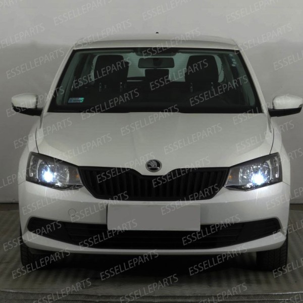 Coppia luci di posizione T10 W5W 5 LED canbus 6000K Skoda Fabia 3 Pre-Restyling