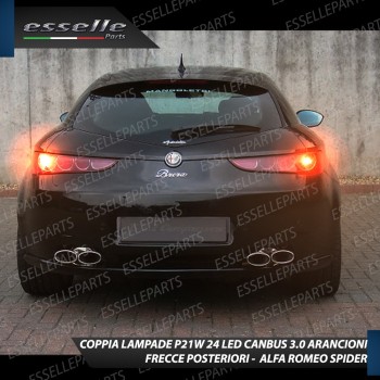 Coppia Frecce Posteriori P21W 24 LED Canbus 3.0 per ALFA ROMEO SPIDER
