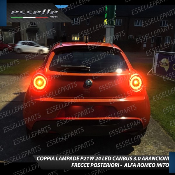 Coppia Frecce Posteriori P21W 24 LED Canbus 3.0 per ALFA ROMEO MITO