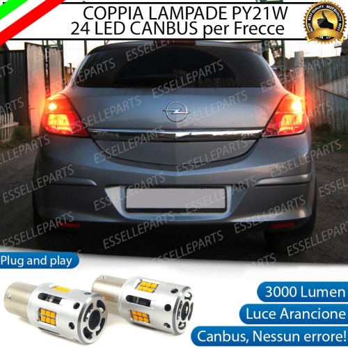 Coppia Frecce Posteriori PY21W 24 LED Canbus 3.0 per OPEL ASTRA H