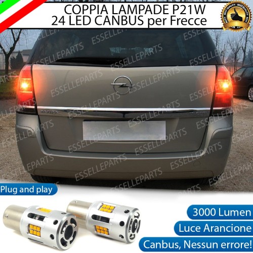 Coppia Frecce Posteriori P21W 24 LED Canbus 3.0 per OPEL ZAFIRA B