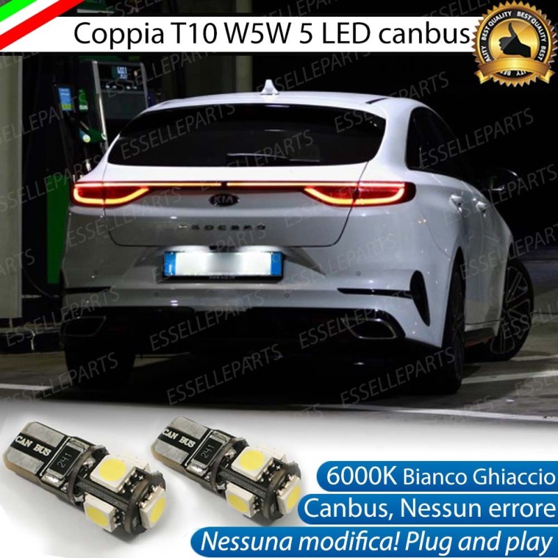 Lampade Led Targa per KIA Sportage 5 con tecnologia CANBUS