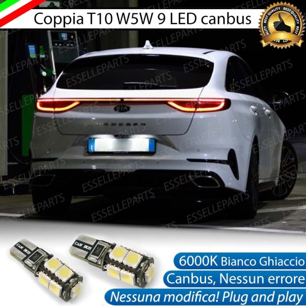 Luci Targa 9 LED Canbus 6000K per Kia XCeed