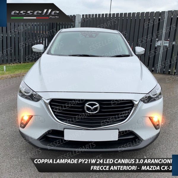 Coppia Frecce Anteriori PY21W 24 LED Canbus 3.0 per MAZDA CX-3