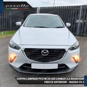 Coppia Frecce Anteriori PY21W 24 LED Canbus 3.0 per MAZDA CX-3