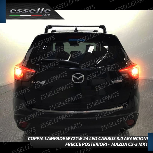 Coppia Lampade T20 WY21W 24 LED CANBUS 3.0 PER FRECCE DIREZIONALI POSTERIORI MAZDA CX-5 I