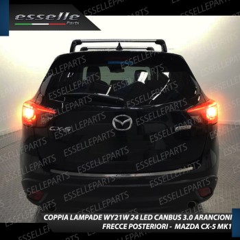 Coppia Lampade T20 WY21W 24 LED CANBUS 3.0 PER FRECCE DIREZIONALI POSTERIORI MAZDA CX-5 I