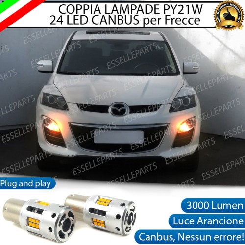 Coppia Frecce Anteriori PY21W 24 LED Canbus 3.0 per MAZDA CX-7