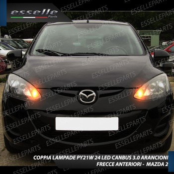 Coppia Frecce Anteriori PY21W 24 LED Canbus 3.0 per MAZDA 2 II
