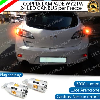 Lampada T20 WY21W Canbus ARANCIONE FRECCE Luce AMBRA MAZDA 3 II