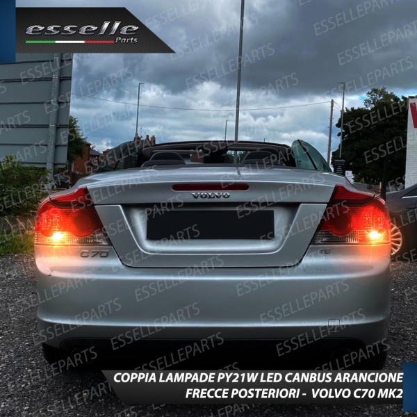 Coppia Frecce Posteriori PY21W 24 LED Canbus 3.0 per VOLVO C70 II
