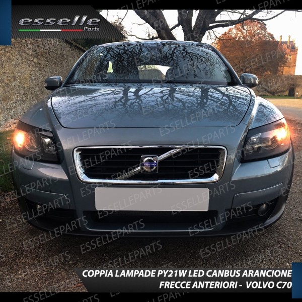 Coppia Frecce Anteriori PY21W 24 LED Canbus 3.0 per VOLVO C70 II
