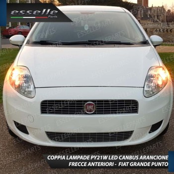 Coppia Frecce Anteriori PY21W 24 LED Canbus 3.0 per FIAT GRANDE PUNTO